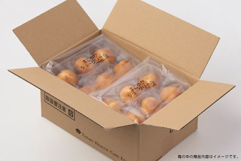 シュークリーム(いちご風味)箱